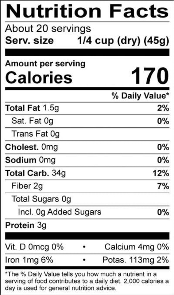 Lundberg 32 oz. Organic Brown Long Grain Rice