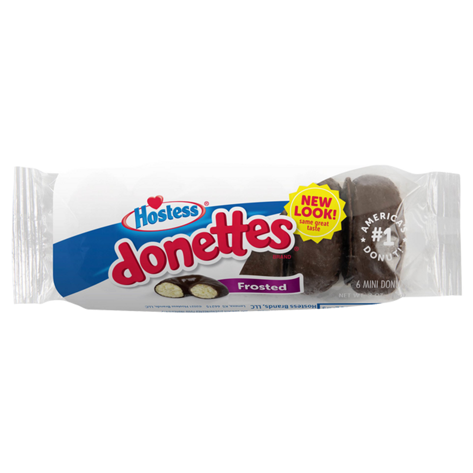 Hostess 3 oz. Donettes Chocolate Frosted Mini Donuts (10 Pack)
