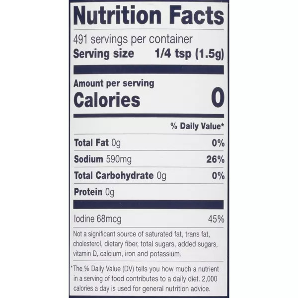 Morton 26 oz. Iodized Salt