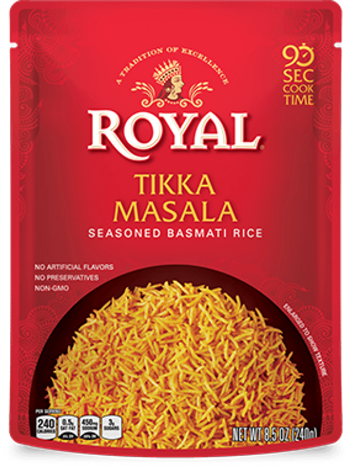 Royal® 8.5 oz. Tikka Masala Seasoned Basmati Rice