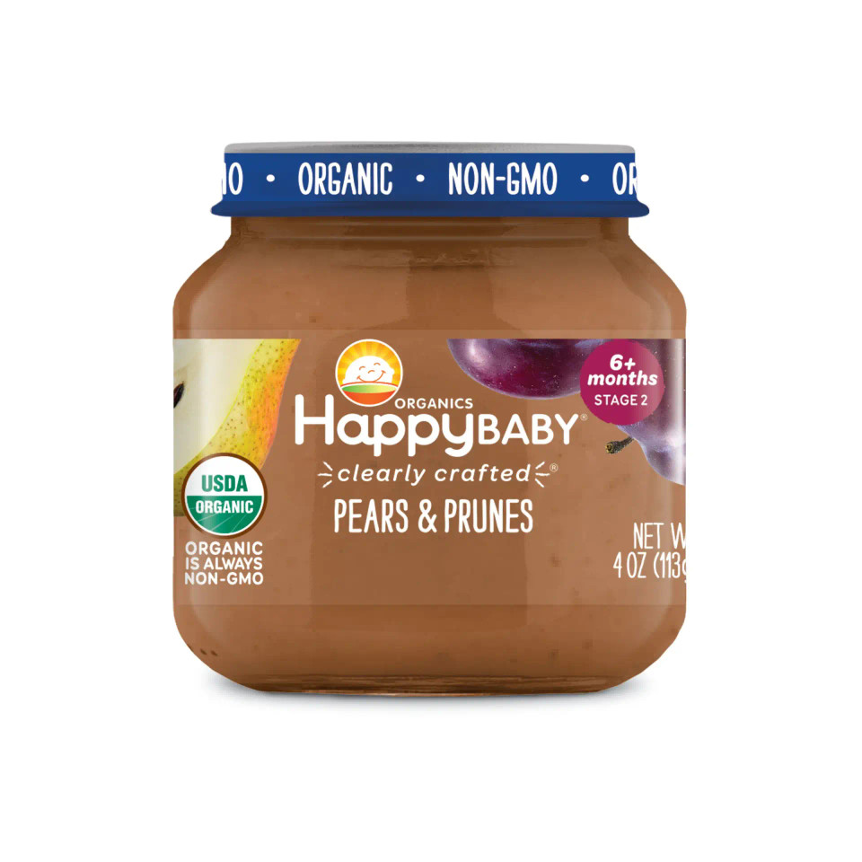 Happy Baby® 4 oz. Clearly Crafted Pears & Prunes Jar