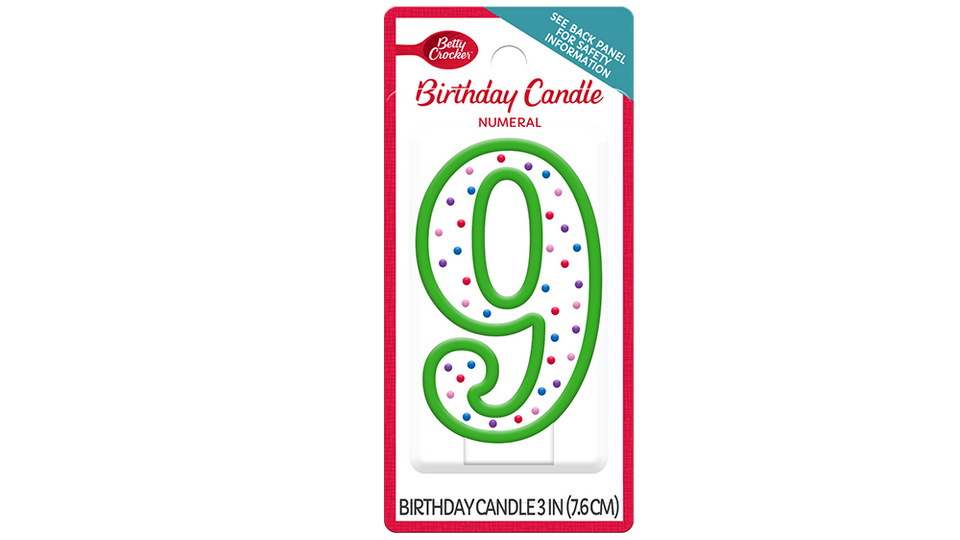 Betty Crocker™ #9 Birthday Candle