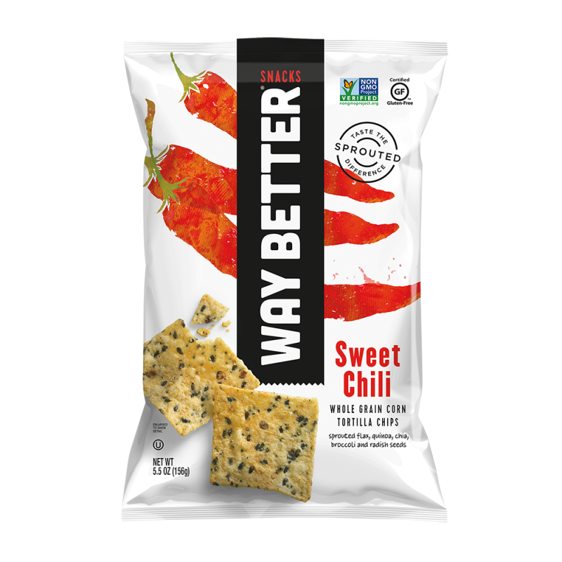 Better Snacks 1 oz. Sweet Chili Whole Grain Corn Tortilla Chips (12 Pack)