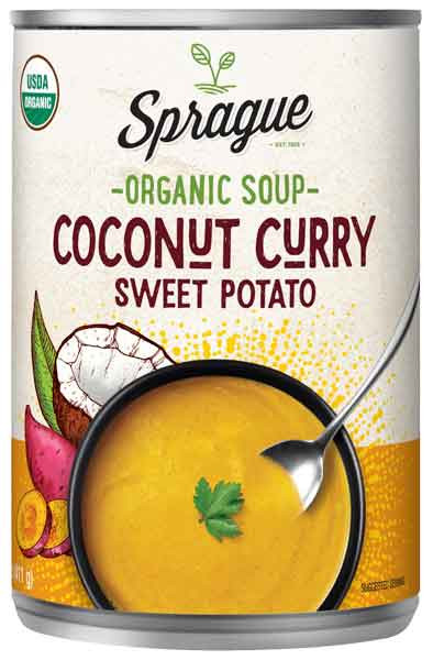 Sprague 14.5 oz. Organic Coconut Curry Sweet Potato Soup