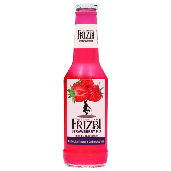 Frizbi 8.45 fl. oz. Strawberry Mix Soda