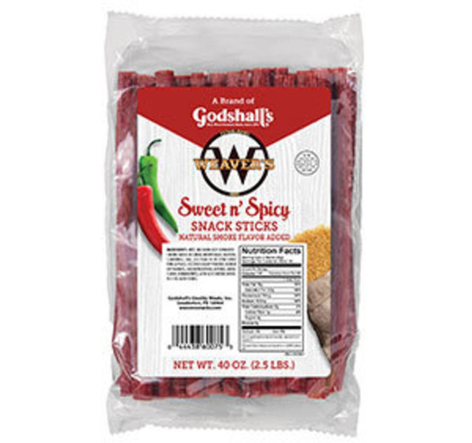 Weaver's 40 oz. Sweet & Spicy Snack Sticks