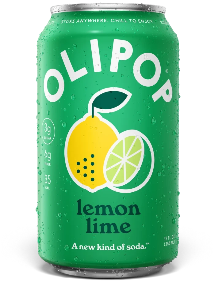 OLIPOP® 12 fl. oz. Lemon Lime Prebiotic Soda
