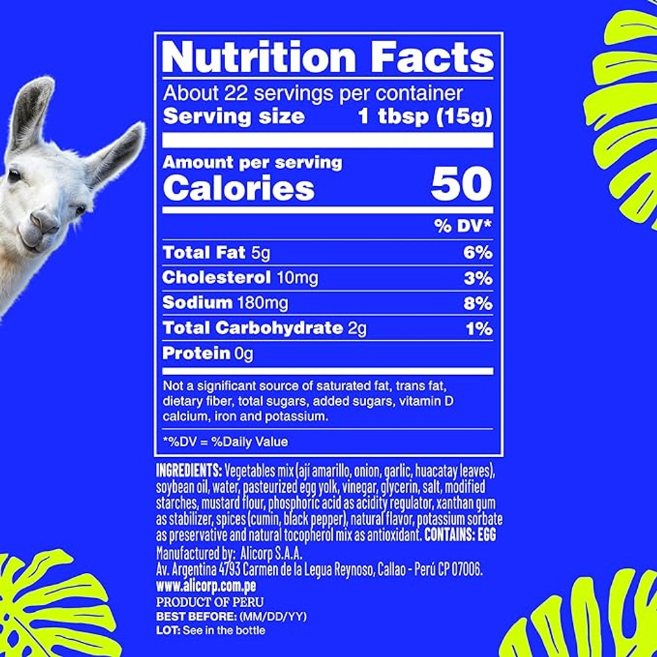 Tari 11.8 oz. Peruvian Amarillo Peruvian Everything Sauce