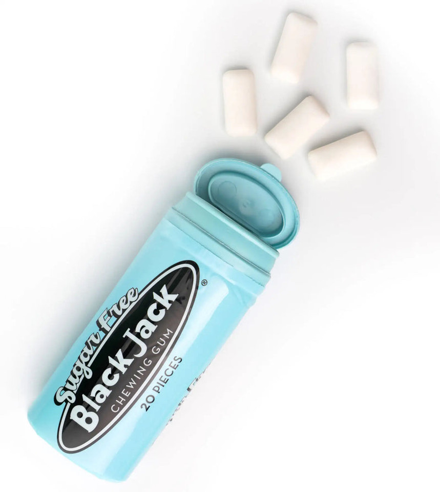 Gerrit Verburg Sugar-Free Black Jack Chewing Gum (20 Pieces)