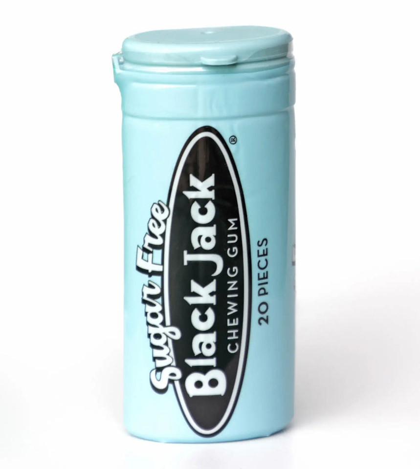 Gerrit Verburg Sugar-Free Black Jack Chewing Gum (20 Pieces)