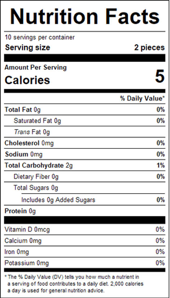 Gerrit Verburg Sugar-Free Beemans Chewing Gum (20 Pieces)