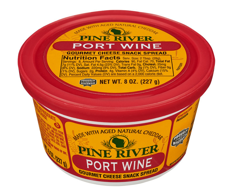 Pine River 8 oz. Shelf Stable Port Wine Snack Spread