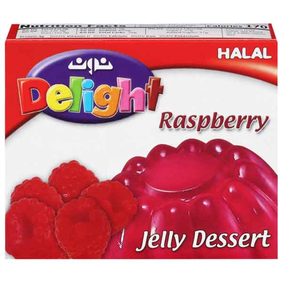 Noon 3 oz. Delight Raspberry Jello Dessert