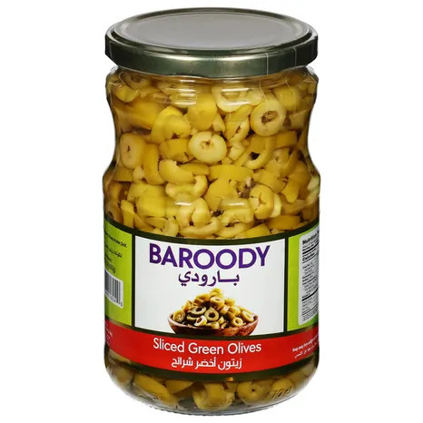 Baroody 22.9 oz. Sliced Green Olives