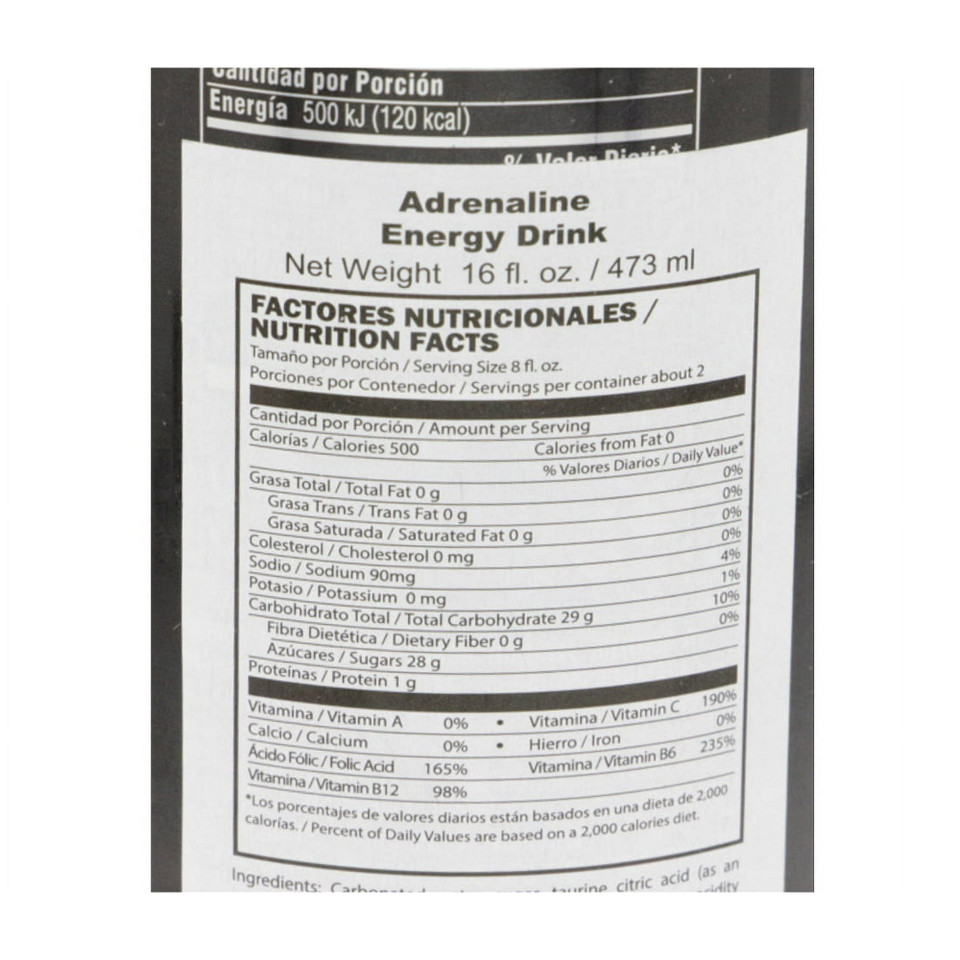 Adrenaline Rush 16 fl. oz. Energy Drink