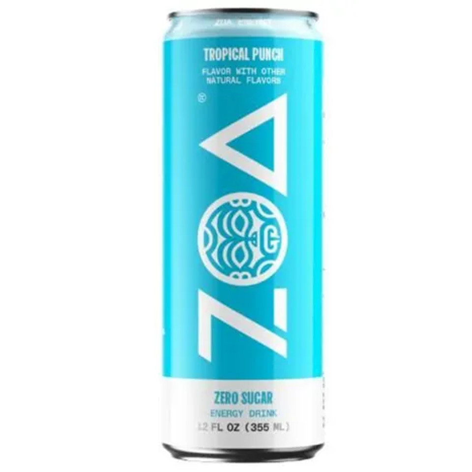 ZOA 12 fl. oz. Zero Sugar Tropical Punch Energy Drink