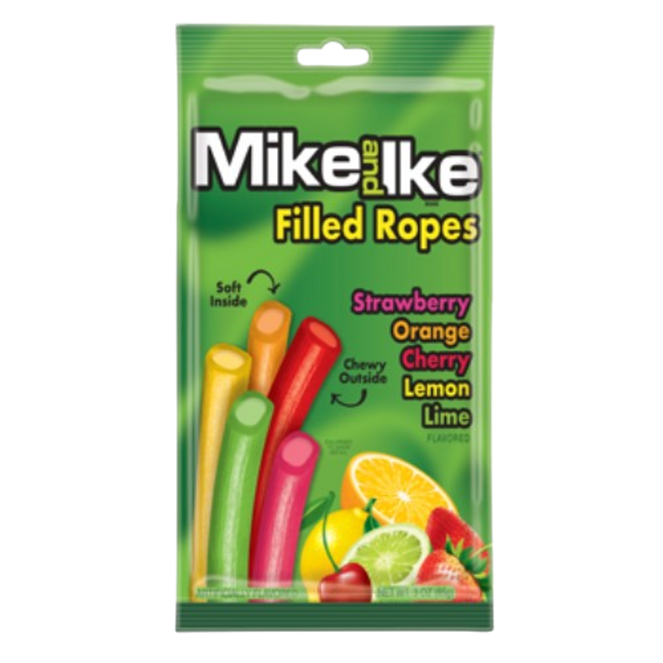 Mike and Ike 3 oz Assorted Fill Ropes Peg Bag