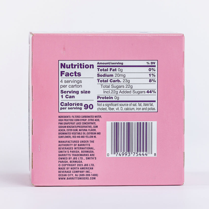 Barritt 7.5 fl. oz. Sparkling Grapefruit (4 Pack)