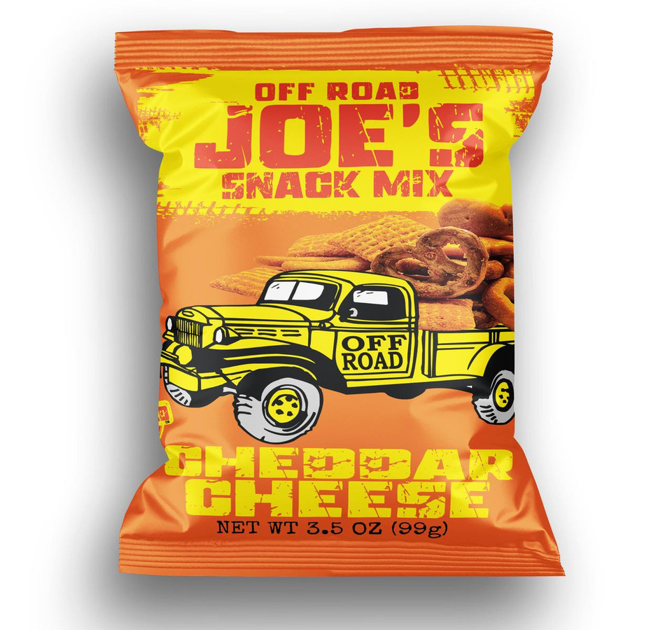 Joe Tea 3.5 oz. Cheddar Snack Mix (24 Pack)