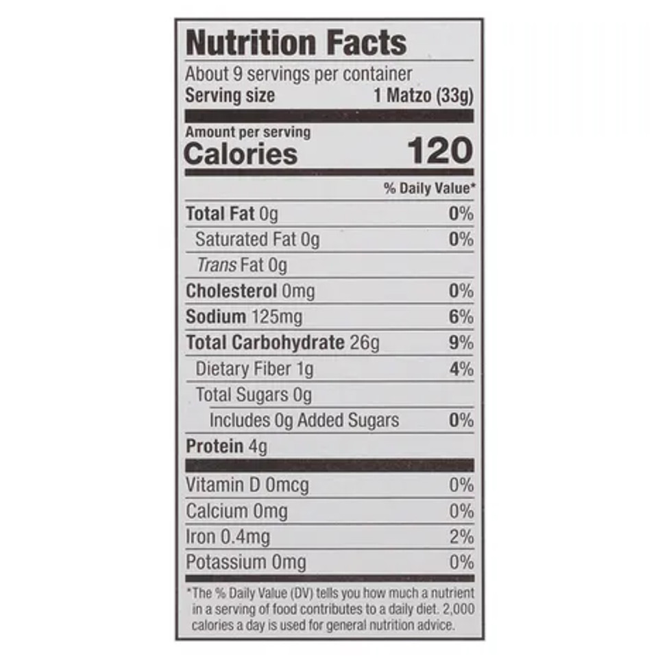 Yehuda 10.5 oz. Salted Matzo