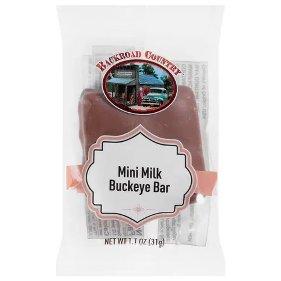 Backroad Country® 1.1 oz. Mini Milk Chocolate Buckeye Bar (4 Pack)