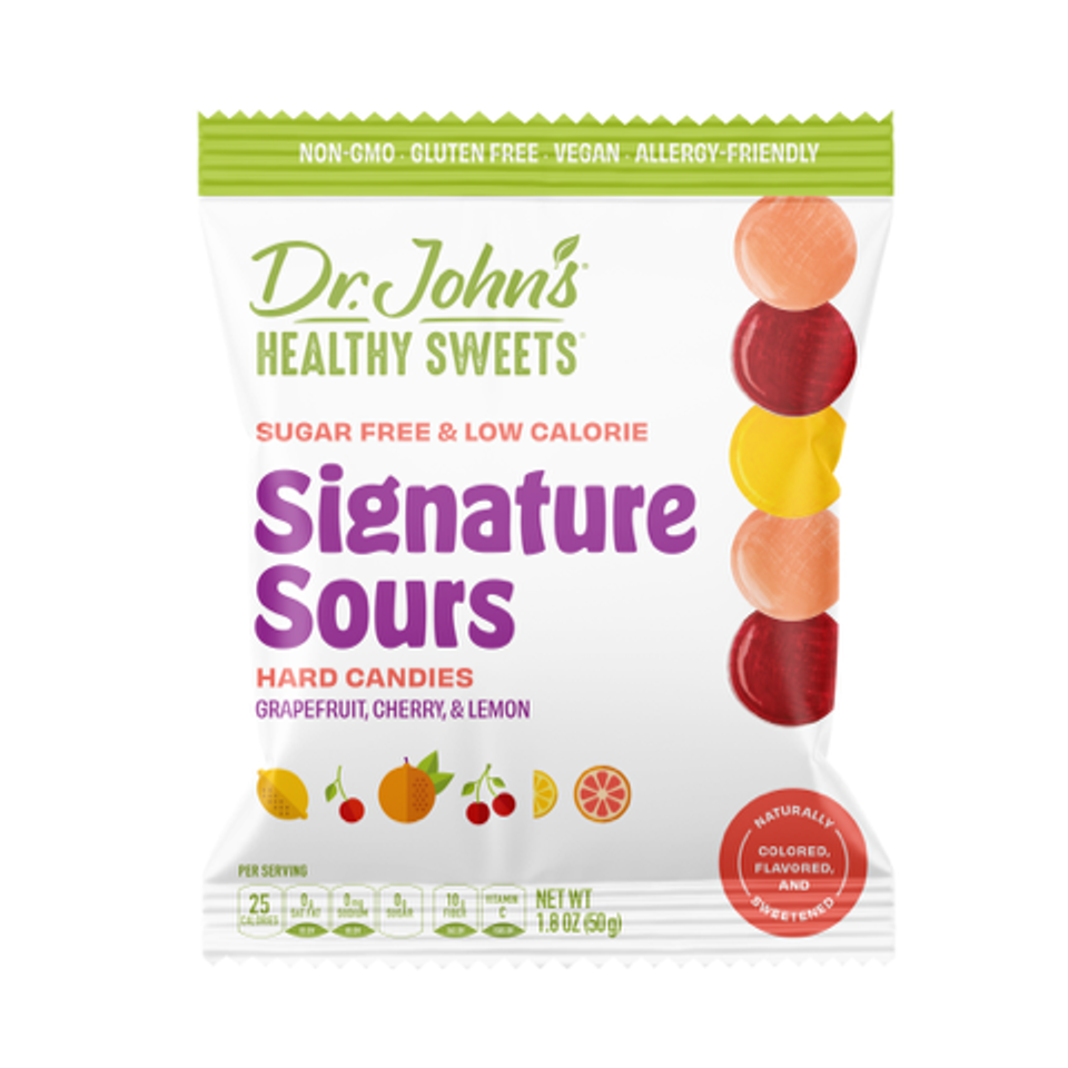 Dr. John’s 3.85 oz. Sugar-Free Signature Sour Hard Candy Fruit Mix