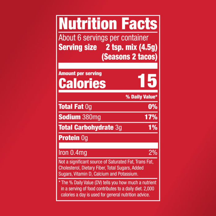 McCormick® 1 oz. Original Taco Seasoning Mix