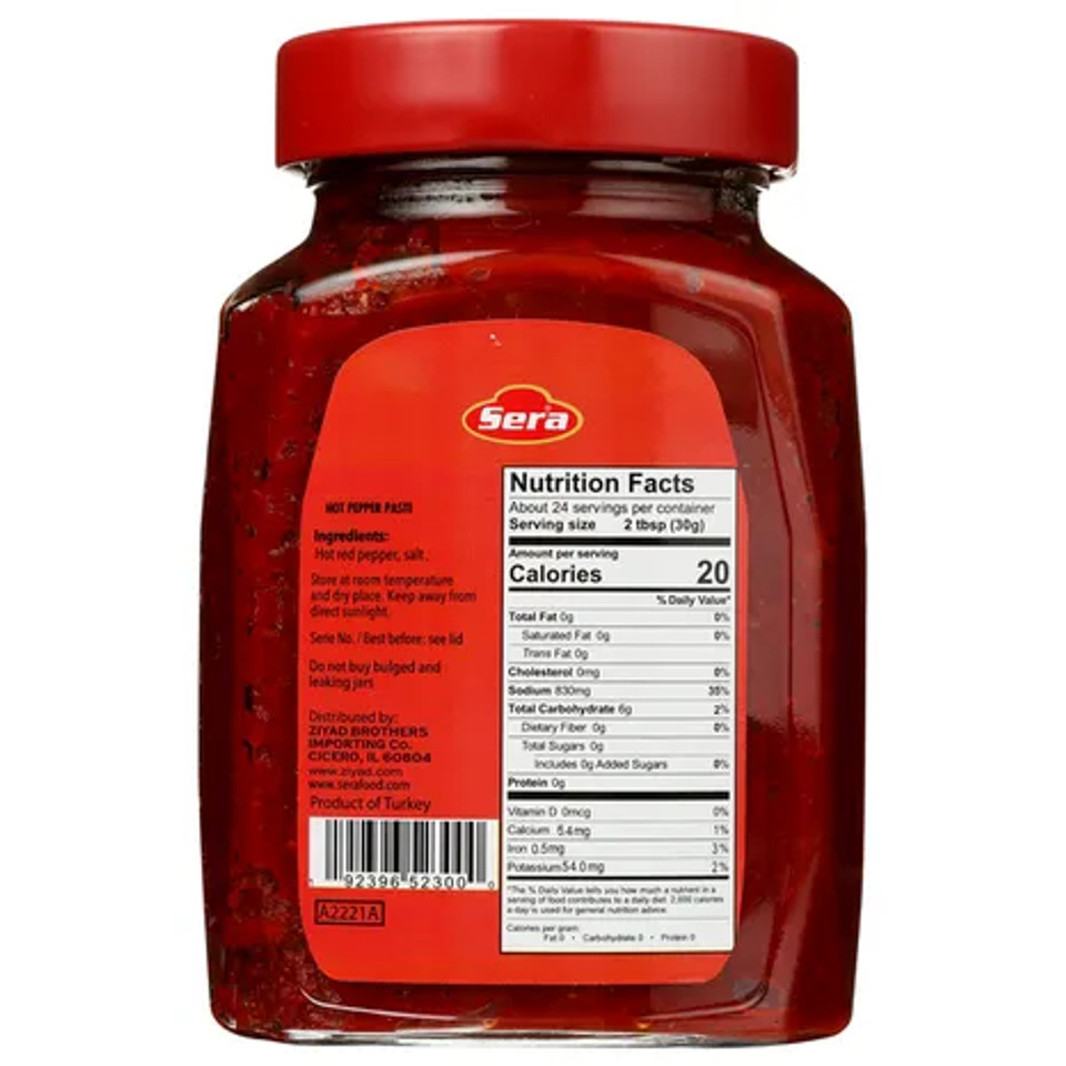 Sera 25.4 oz. Hot Pepper Paste