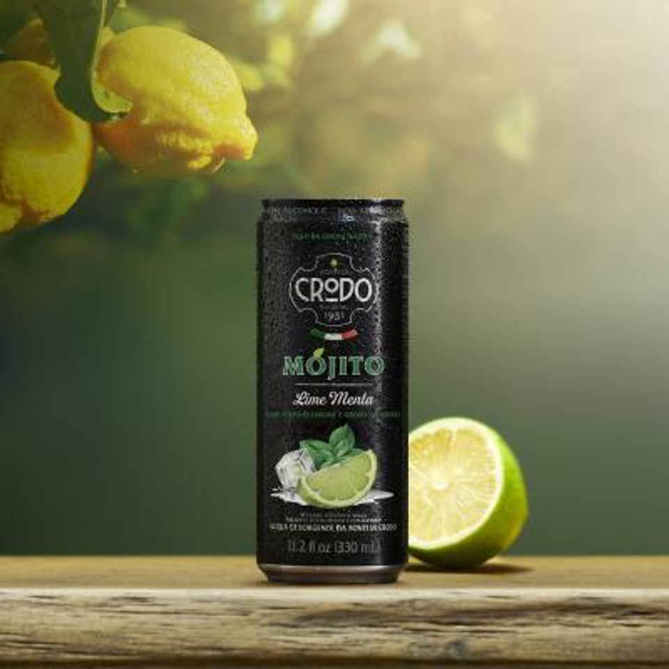 Fonti di Crodo 11.2 fl. oz. Italian Mojito Lime Menta Craft Soda (4 Pack)