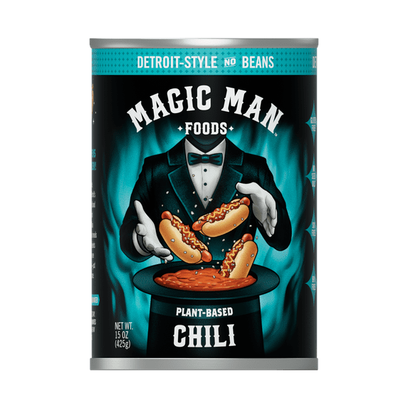 Magic Man 15 oz. Plant‑Based Detroit Style No Bean Chili
