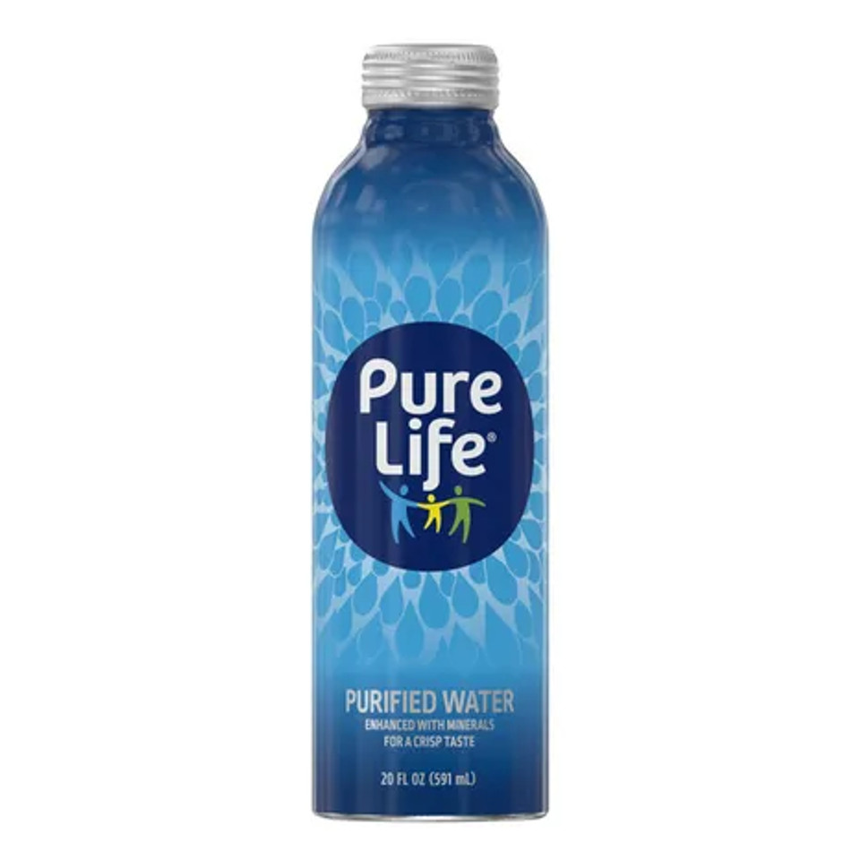 Pure Life 20 fl. oz. 100% Purified Water Aluminum Bottle
