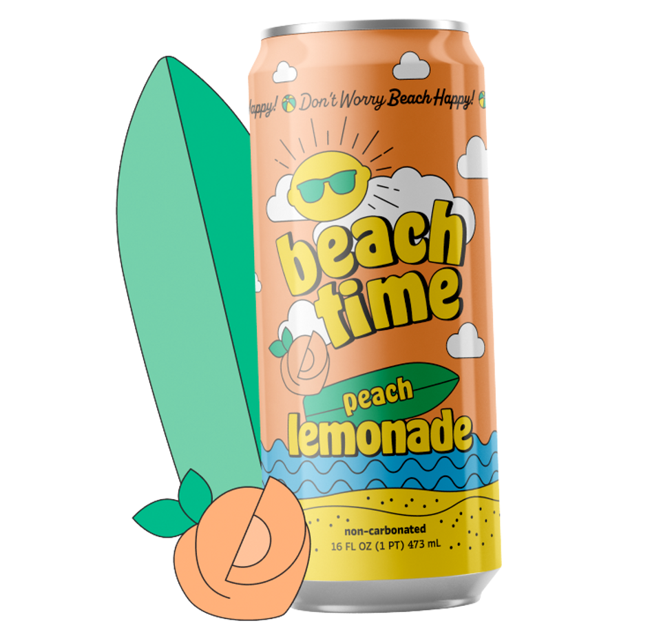 Beachtime 16 fl. oz. Peach Lemonade