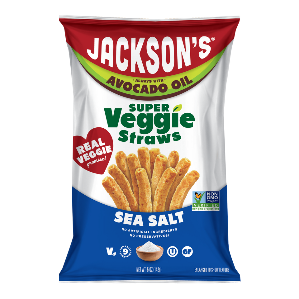 Jackson's 5 oz. Sea Salt Avocado Oil Super Veggie Straws