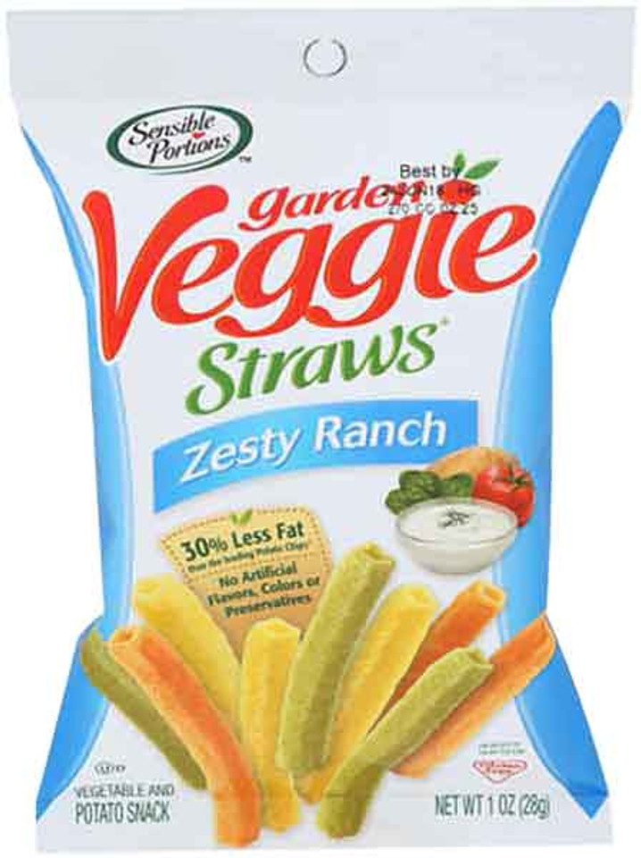 Sensible Portions® 1 oz. Zesty Ranch Veggie Straws (24 Pack)