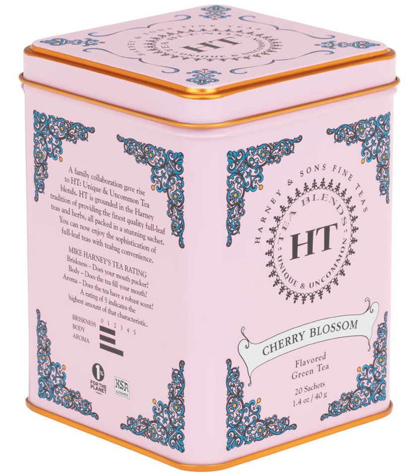 Harney & Sons Cherry Blossom Flavored Green Tea (20 Sachets)