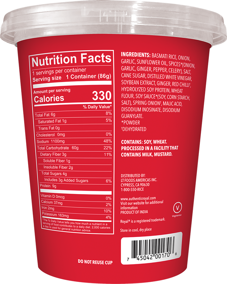 Royal® 3.03 oz. Szechuan Rice Cup