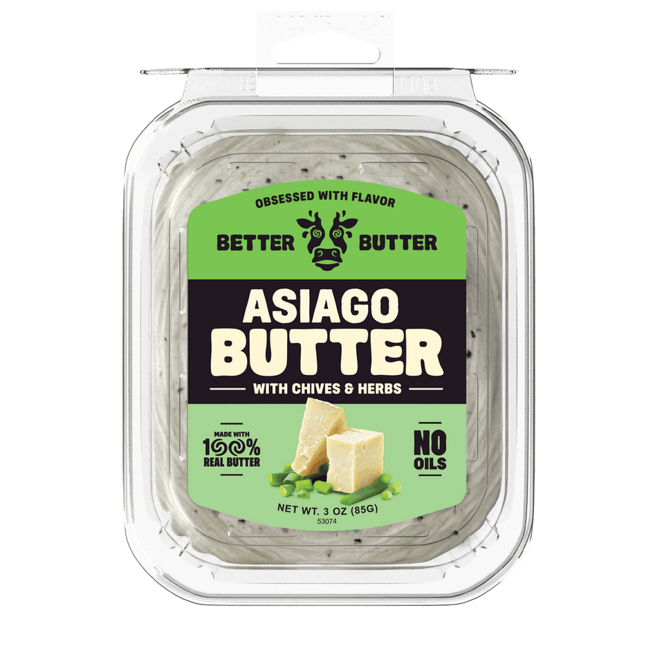 Better Butter 3 oz. Asiago Butter with Chives & Herbs