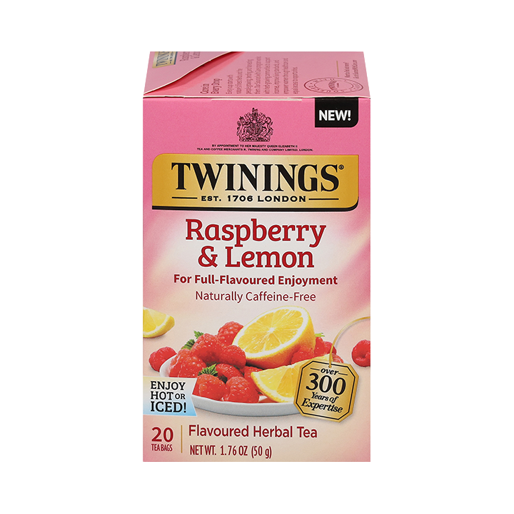 Twining Raspberry & Lemon Herbal Tea (20 Tea Bags)