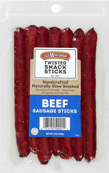 Old Wisconsin® 5 oz. Beef Sausage Twisted Snack Sticks