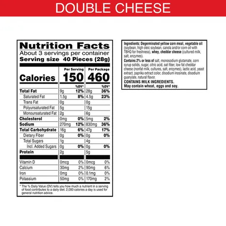 Cheez-It 3 oz. Puff'd Double Cheese Crackers