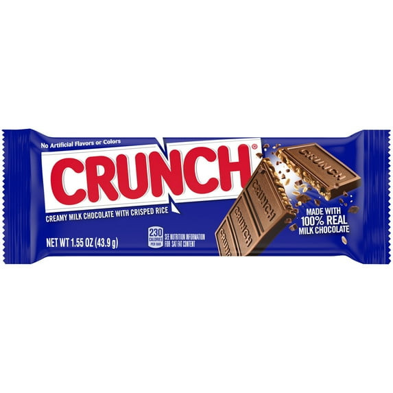 CRUNCH® 1.55 oz. Creamy Milk Chocolate Bar with Crisped Rice