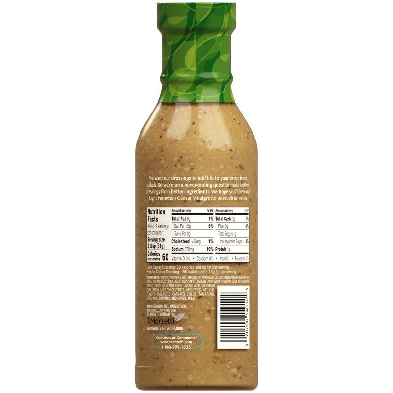 Marzetti 12 fl. oz. Light Caesar Vinaigrette Salad Dressing