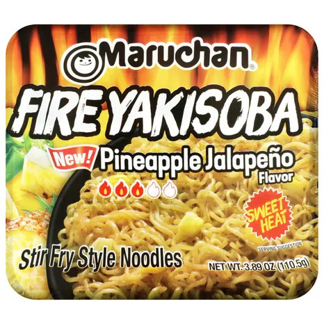 Maruchan 3.89 oz. Yakisoba Pineapple Jalapeno Flavor Noodles