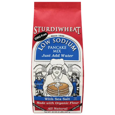 Sturdiwheat 32 oz. Low Sodium Pancake Mix