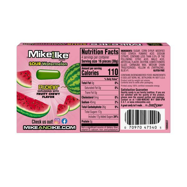 Mike and Ike® 4.25 oz. Watermelon Theater Box Candy