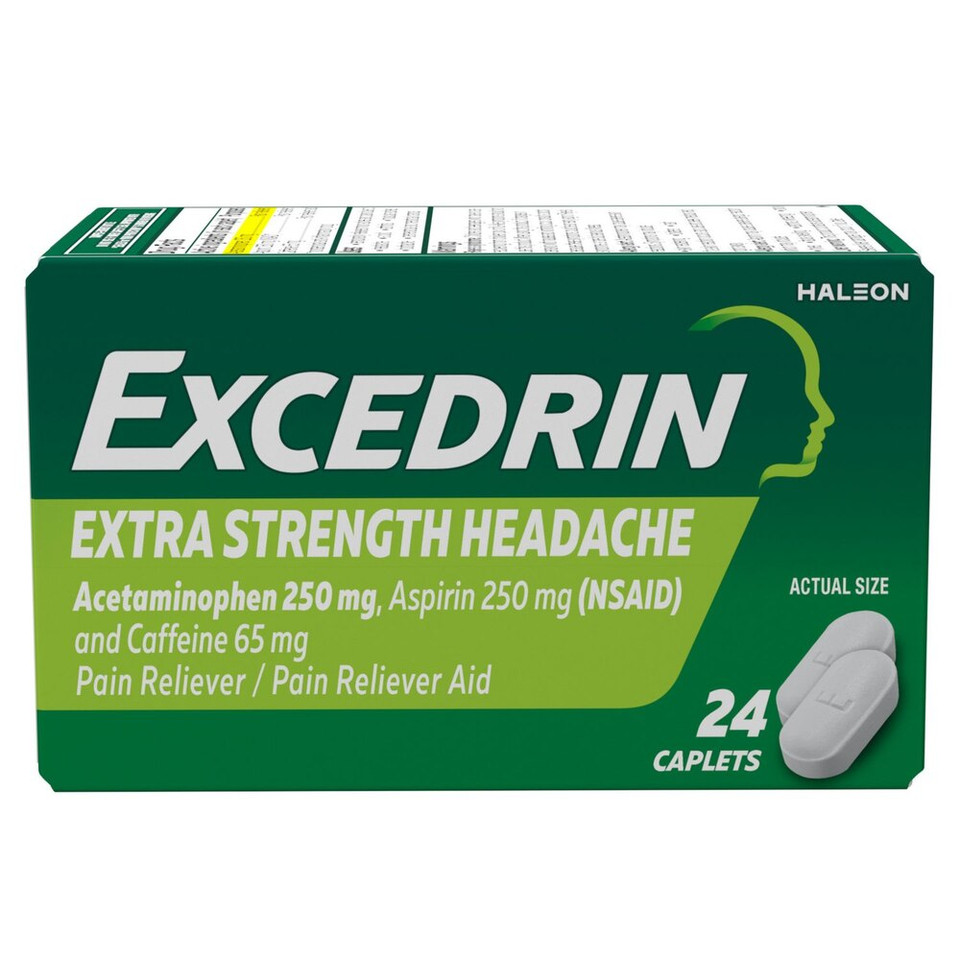 Excedrin Extra Strength Headache Pain Relief Caplets (24 Count)