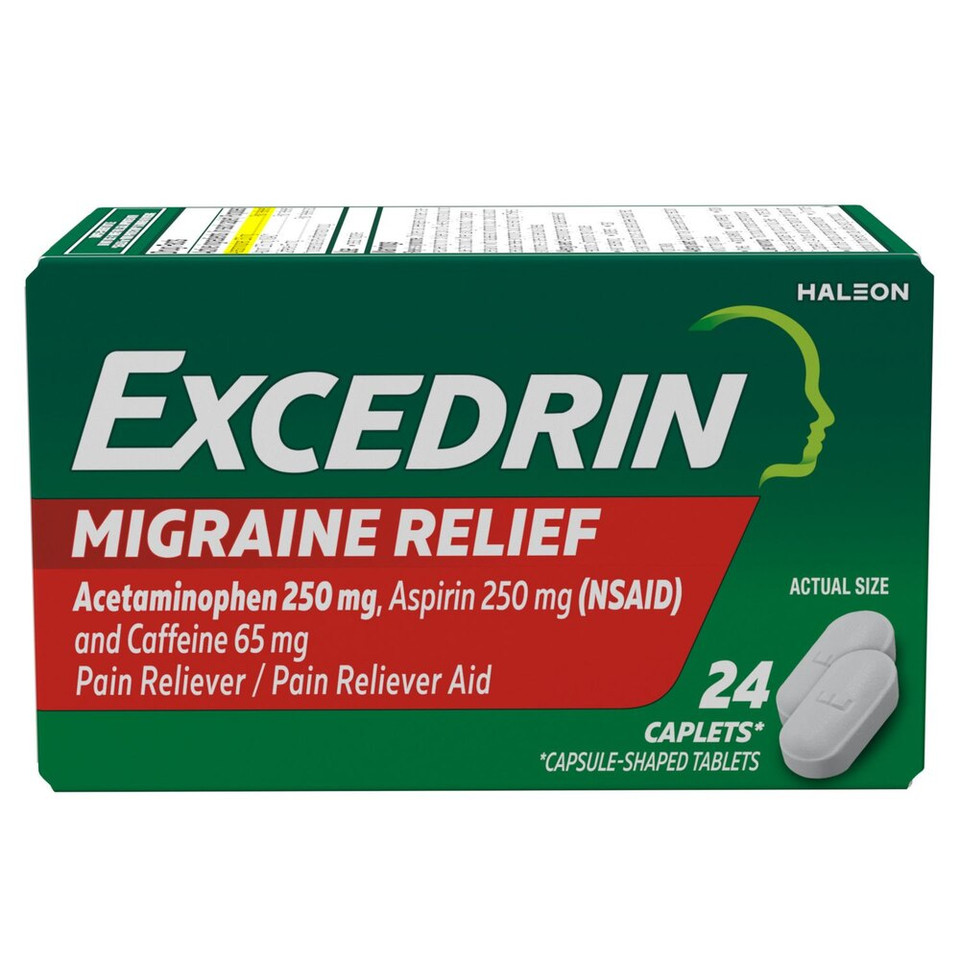 Excedrin Migraine Pain Relief Caplets (24 Count)