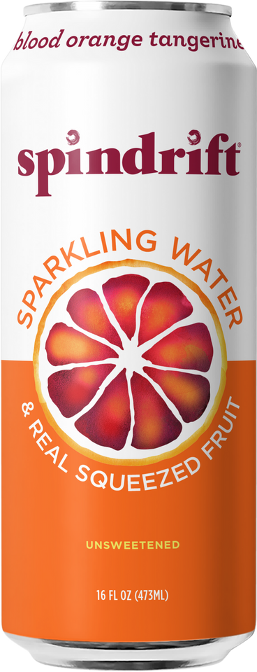 Spindrift 16 fl. oz. Blood Orange Tangerine Flavored Sparkling Water Flavored Water