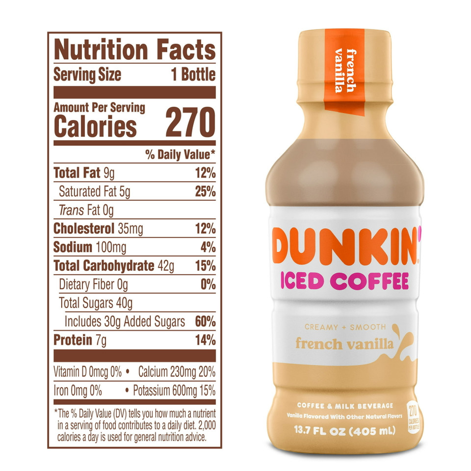 Dunkin'® 13.7 fl. oz. Creamy Smooth French Vanilla Iced Coffee