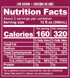 C&C® 24 fl. oz. Black Cherry Soda